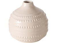 Boltze Meruna váza 14 cm x 15 cm bézs