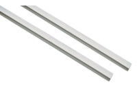 Gardinia oldalprofil, fehér, 150 cm