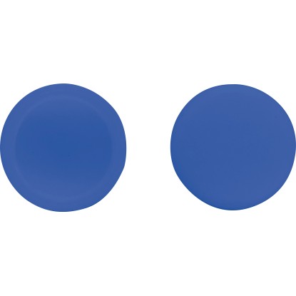 LUX takarósapka névtáblacsavarhoz 12 mm műanyag kék 8 darab