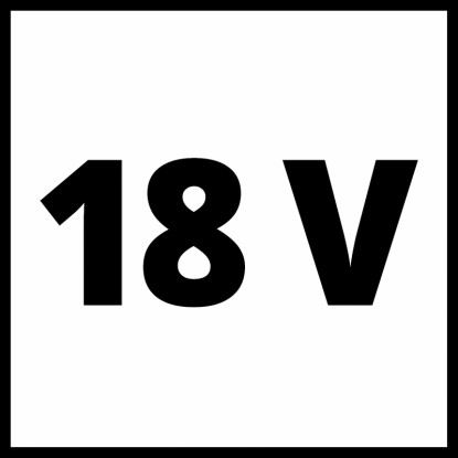 Szimbólum: 18V az Einhell Power X-Change akkumulátoros eszközökhöz.