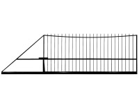 Assero plus úszókapu sima horganyzott negatív íves bal 5m x 15m