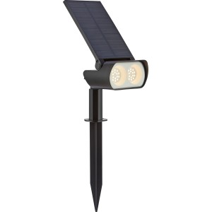 Fekete Solar-Spot Cosenza LED leszúrótüskével a kertbe.