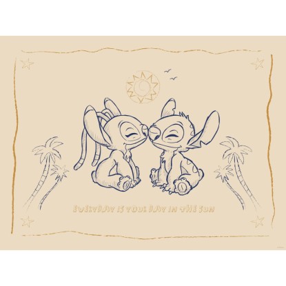 Komar falikép Disney Lilo and Stitch Your Day in the Sun 40 cm x 30 cm
