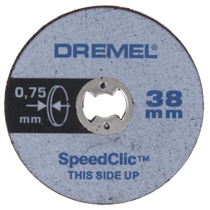Dremel SC409 vékony vágókorong miniatűr szerszámokhoz, SpeedClic rendszer, 38 mm átmérő.