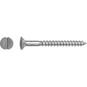 Fa csavar, süllyesztett fejű, hornyolt, Ø 4x30 mm, horganyzott, 20 darab