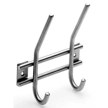 Hettich ruhafogas 2 akasztóval rozsdamentes acél