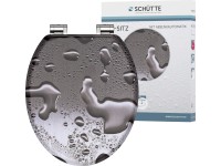 Eisl WC-ülőke Grey Steel Holzkern leeresztő automatikával