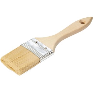 Laposecset, 50 mm széles, természetes sörtékkel és fa nyéllel festési munkákhoz.