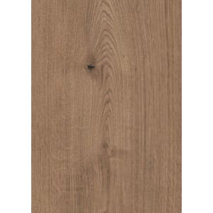 Kaindl Ferrara Tölgy laminált padló, 8 mm, vízálló. Részlet a fa erezetéről csomóval.