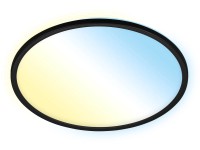 Brilo Slim S B-Smart Panel LED-es mennyezeti lámpa szab. fényerő fekete 22 W