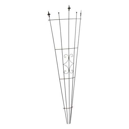 Legyező alakú futtatórács, "A" dekoráció, 46 cm x 150 cm, fekete