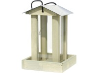 Madáretető mandulafenyőből és plexi üvegből 19 cm x 28 cm