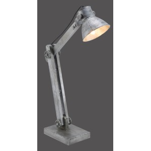 Just Light Samia asztali lámpa, 55 cm magas, ipari stílusú vasból, állítható.
