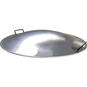 Buschbeck fedél Ø 100 cm-es tűzrakó tálhoz, acélból, fogantyúkkal.