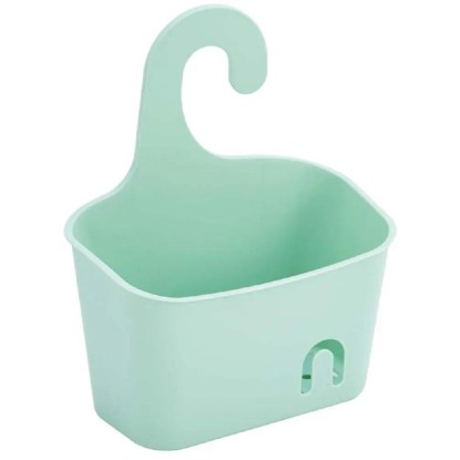 Felakasztható műanyag kosár 20 cm x 9 cm x 25 cm zöld