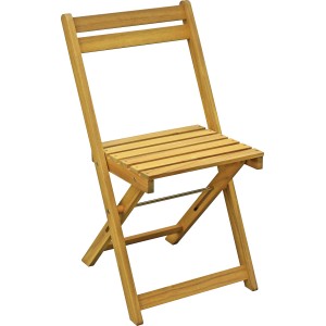 Összecsukható akácfa szék teakfa hatású, a 5 részes Managua erkélygarnitúra része.