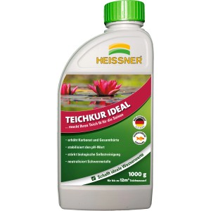 Heissner Teichkur Ideal 1000g az ideális vízértékekért a kerti tavakban.