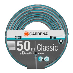 Gardena Classic kerti tömlő, Ø 13 mm, 50 m, feltekercselve. Vízslang kerti öntözéshez.