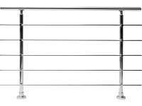 Dieda korlátkészlet eloxált alumínium vízszintes kör keresztmetszetű rudak 100 c