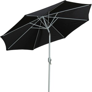 Antracit Gartenfreude piaci napernyő, Ø 270 cm, kurblis mechanizmussal.