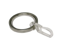 Schöner Wohnen függönykarikák csúszóbetéttel és ráncszedővel nemesacél Schöner Wohnen függönykarikák csúszóbetéttel és ráncszedővel nemesacél