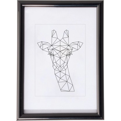 OBI műanyag keret 10 cm x 15 cm fekete