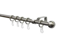 Gardinia garnitúra gömb 16 cm / 240 cm nemesacél