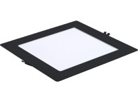 Rábalux Shaun2 beltéri mennyezeti beépíthető lámpa négyzetes fekete LED 18W