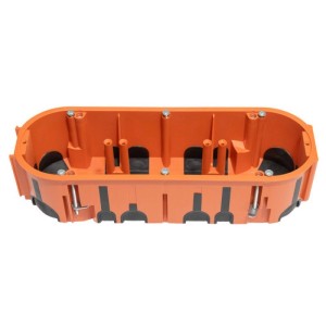 Gipszkarton szerelvénydoboz narancs membránnal sorolható 68 mm x 215 mm