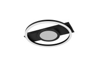 Reality Wheeler LED mennyezeti lámpa optikai tükör effektussal fekete