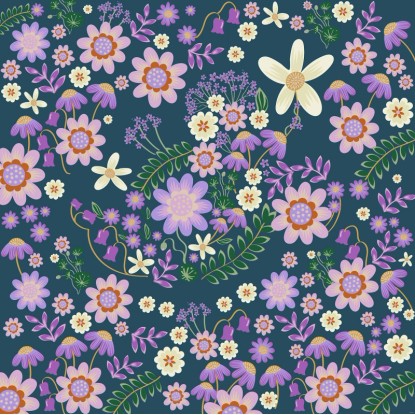 Komar nemszőtt fotótapéta Disney Minnie Mouse Gardening Club kék