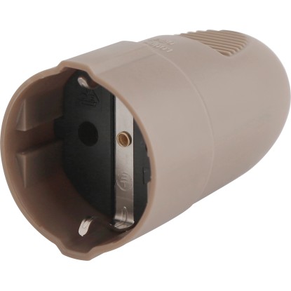 Védőérintkezős lengőaljzat  barna