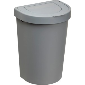 Szürke, falra szerelhető szemetes, felnyitható fedéllel az OBI-tól. Kategória: Szemetesek.