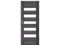Keretes beltéri ajtólap Novara 10 Antracit 90 cm x 210 cm jobbos