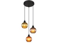 Függeszték ZUMBA Fekete 3xE27 25W