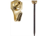 LUX-TOOLS faliakasztó 0-s méret sárgaréz bevonatú 4 darab