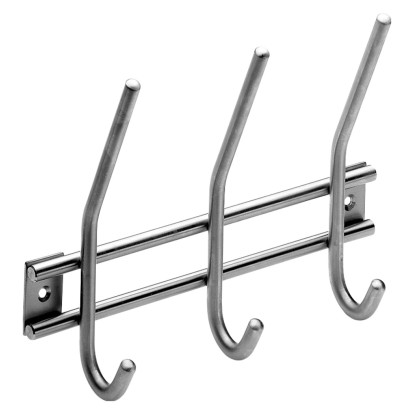 Hettich ruhafogas 3 akasztóval rozsdamentes acél