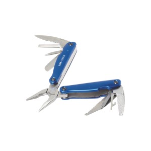 LUX Multitool 12 az 1-ben Classic, kék szerszámkészlet fogóval, késsel, fűrésszel és csavarhúzóval.