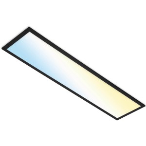 Szabályozható fekete LED mennyezeti lámpa Piatto S B-Smart Panel, 28 W.