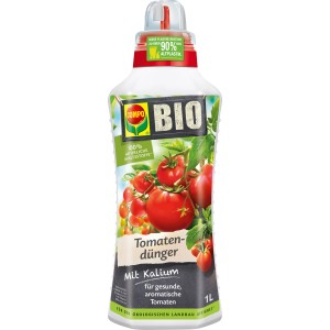 Compo Bio paradicsomtrágya 1 l-es flakon az egészséges paradicsomokért.