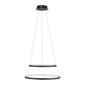 Modern Just Light Circle függőlámpa antracit színben, Ø 50 cm, design állólámpákhoz.