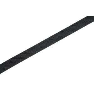 Fekete hevederszalag, 25 mm széles, méterre eladó táskákhoz és egyebekhez.