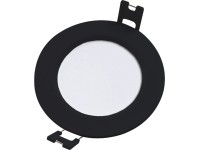 Rábalux Shaun2 beltéri mennyezeti beépíthető lámpa kerek fekete LED 3W