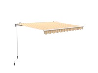 Aventura csuklókaros napellenző 300 cm x 200 cm sárga-fehér csíkos