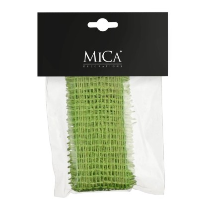 Mica Decorations juta 100 cm x 4 cm Zöld