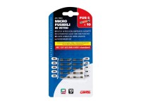 Biztosíték üveg 10 darabos szet 20 mm