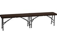 Összecsukható kemping pad barna 42 cm x 183 cm x 28 cm