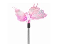 Leszúrható szolárlámpa lepke formájú színváltós Leszúrható szolárlámpa lepke formájú színváltós