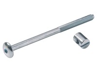 Összekötő vasalat lapos fejjel és csappal, horganyzott acél, 4 darab Összekötő vasalat lapos fejjel és csappal, horganyzott acél, 4 darab