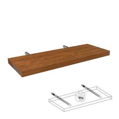 Lebegő polc kalvados 50 cm x 18 cm x 2,5 cm